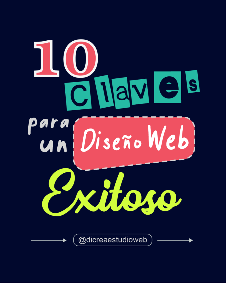 10 claves para un diseño web exitoso Dicrea Estudio Web