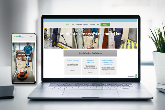 Diseño de páginas web empresa de aseo en facatativá