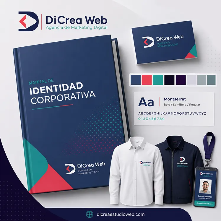 Diseño de Imagen Corporativa 1 manual de identidad corporativa diseñada por dicrea estudio web